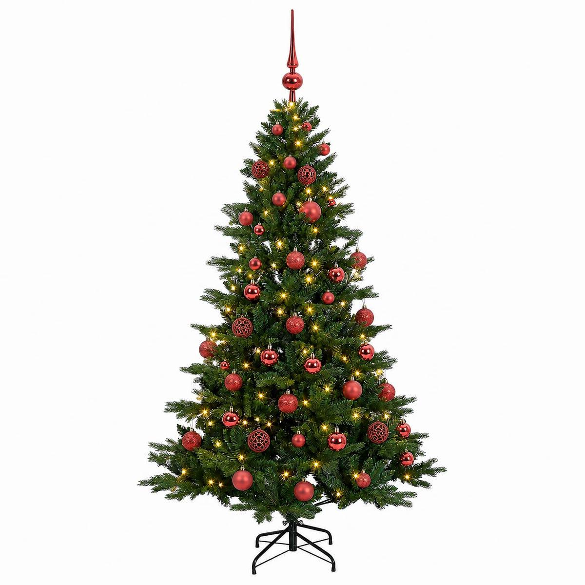 Umjetno božićno drvce s kuglicom 120 cm 150 LED lampica