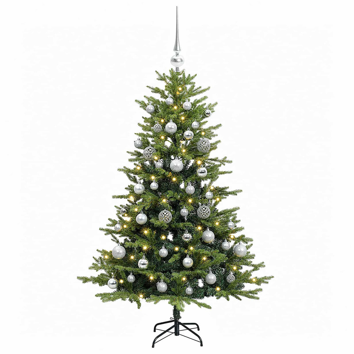 Umjetno božićno drvce s kuglicom 120 cm 150 LED lampica