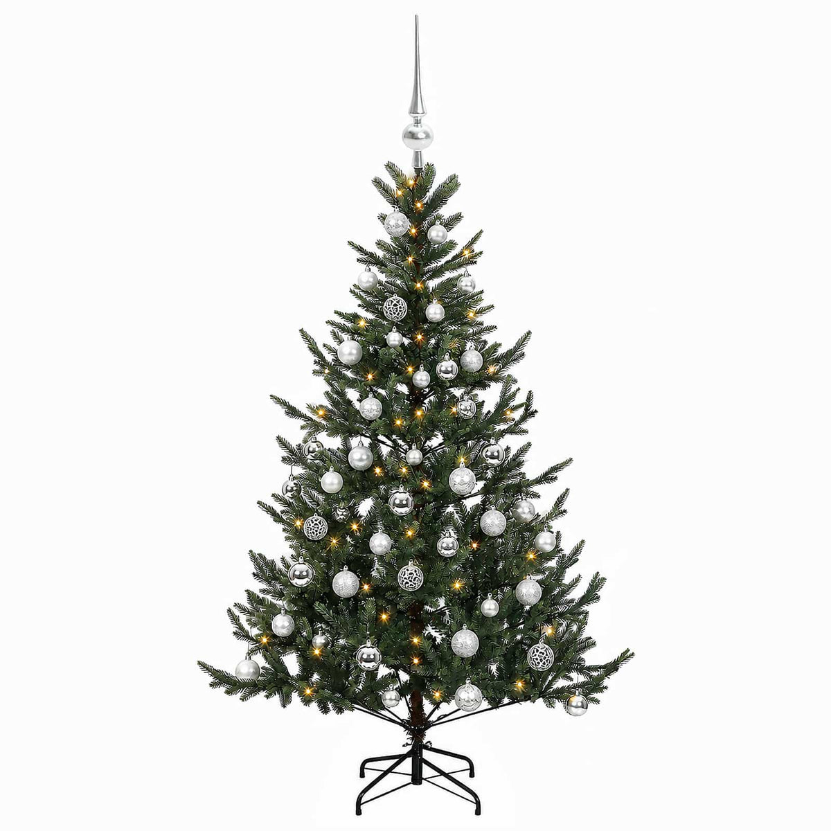 Umjetno božićno drvce s kuglicom 120 cm 150 LED lampica