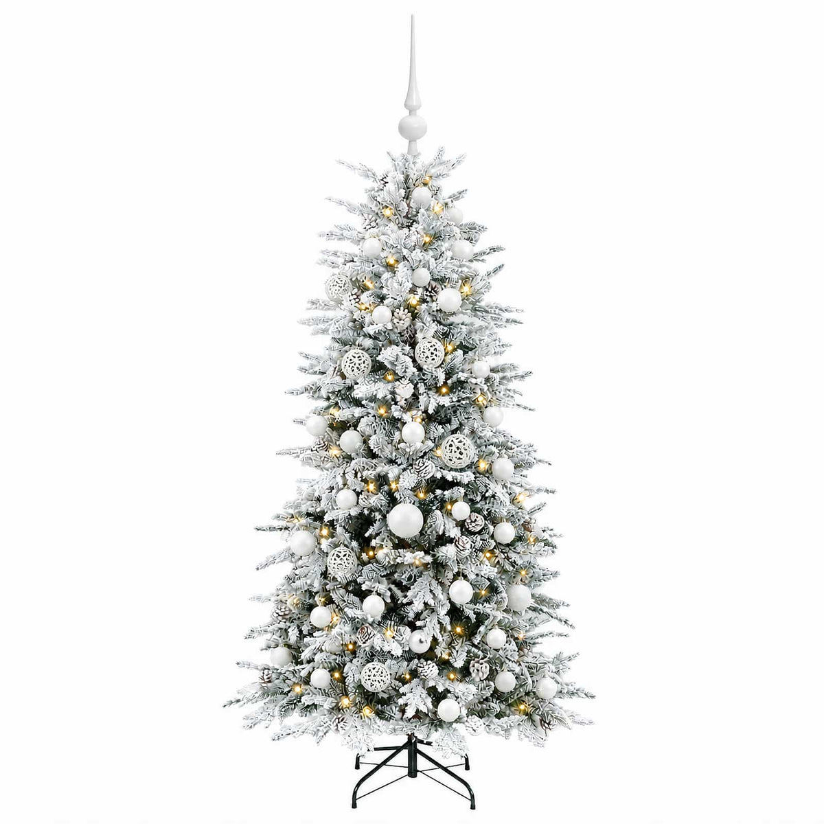 Umjetno božićno drvce s kuglicom 120 cm 150 LED lampica