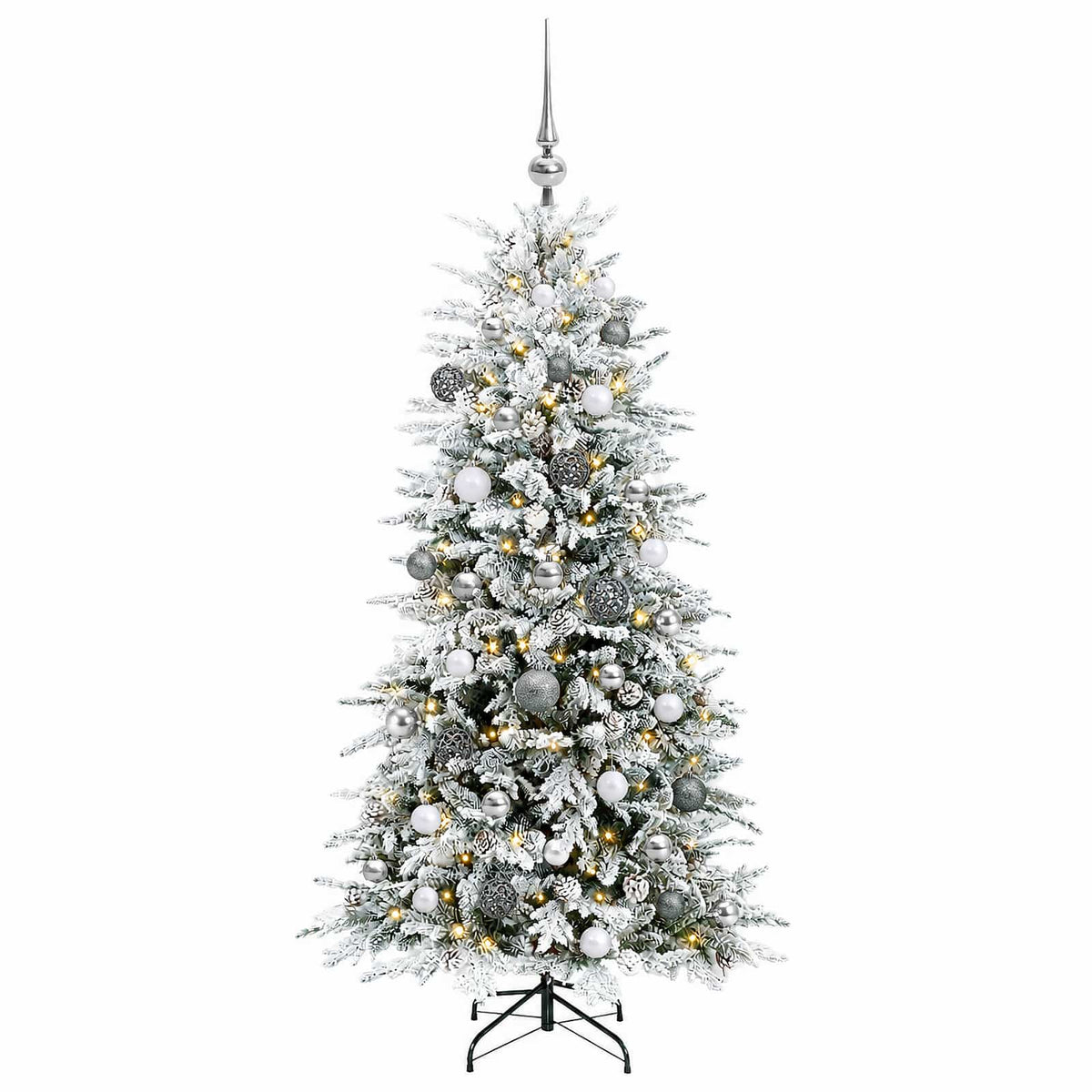 Umjetno božićno drvce s kuglicom 120 cm 150 LED lampica