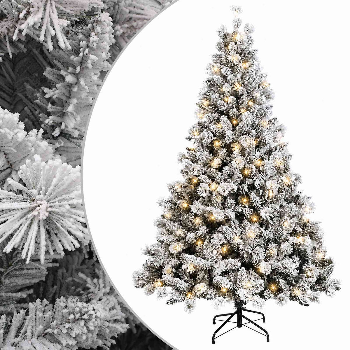 Umjetno božićno drvce s nogom 240 cm 300 LED lampica