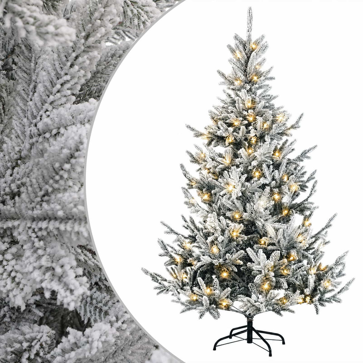 Umjetno božićno drvce s nogom 210 cm 300 LED lampica