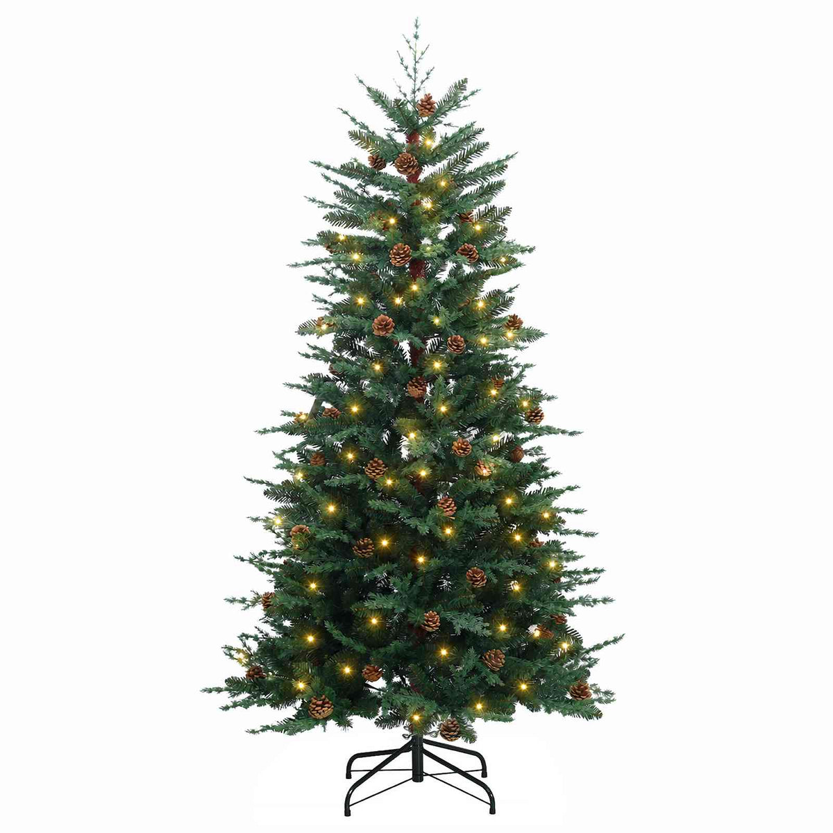 Umjetno božićno drvce s nogom 180 cm 300 LED lampica