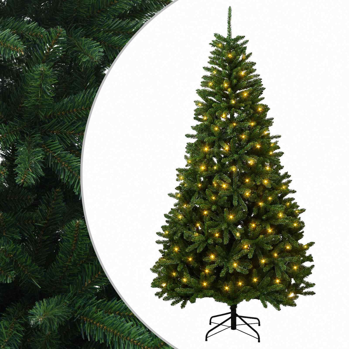 Umjetno božićno drvce s nogom 240 cm 300 LED lampica