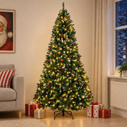 Umjetno božićno drvce sa šarkama 240 cm 300 LED lampica