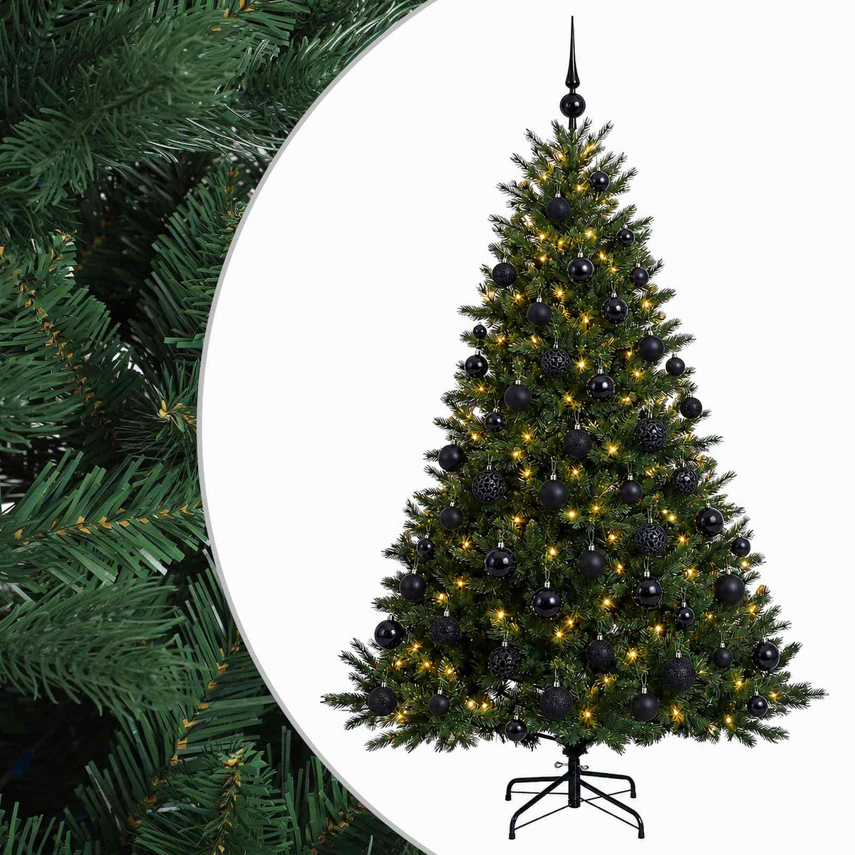 Umjetno božićno drvce s kuglicom 240 cm 300 LED lampica
