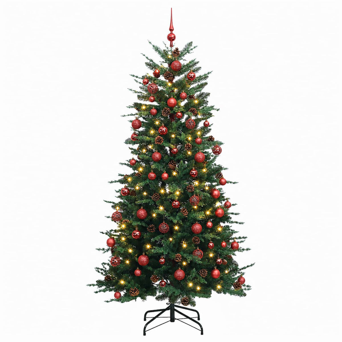 Umjetno božićno drvce s nogom 180 cm 300 LED lampica