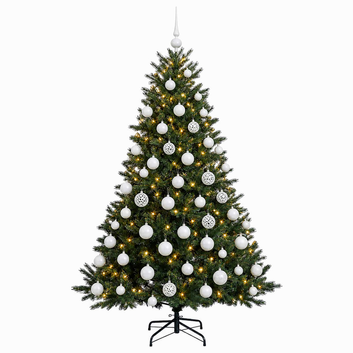 Umjetno božićno drvce s kuglicom 180 cm 300 LED lampica
