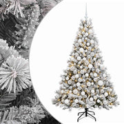 Umjetno božićno drvce s kuglicama 240 cm 300 LED lampica