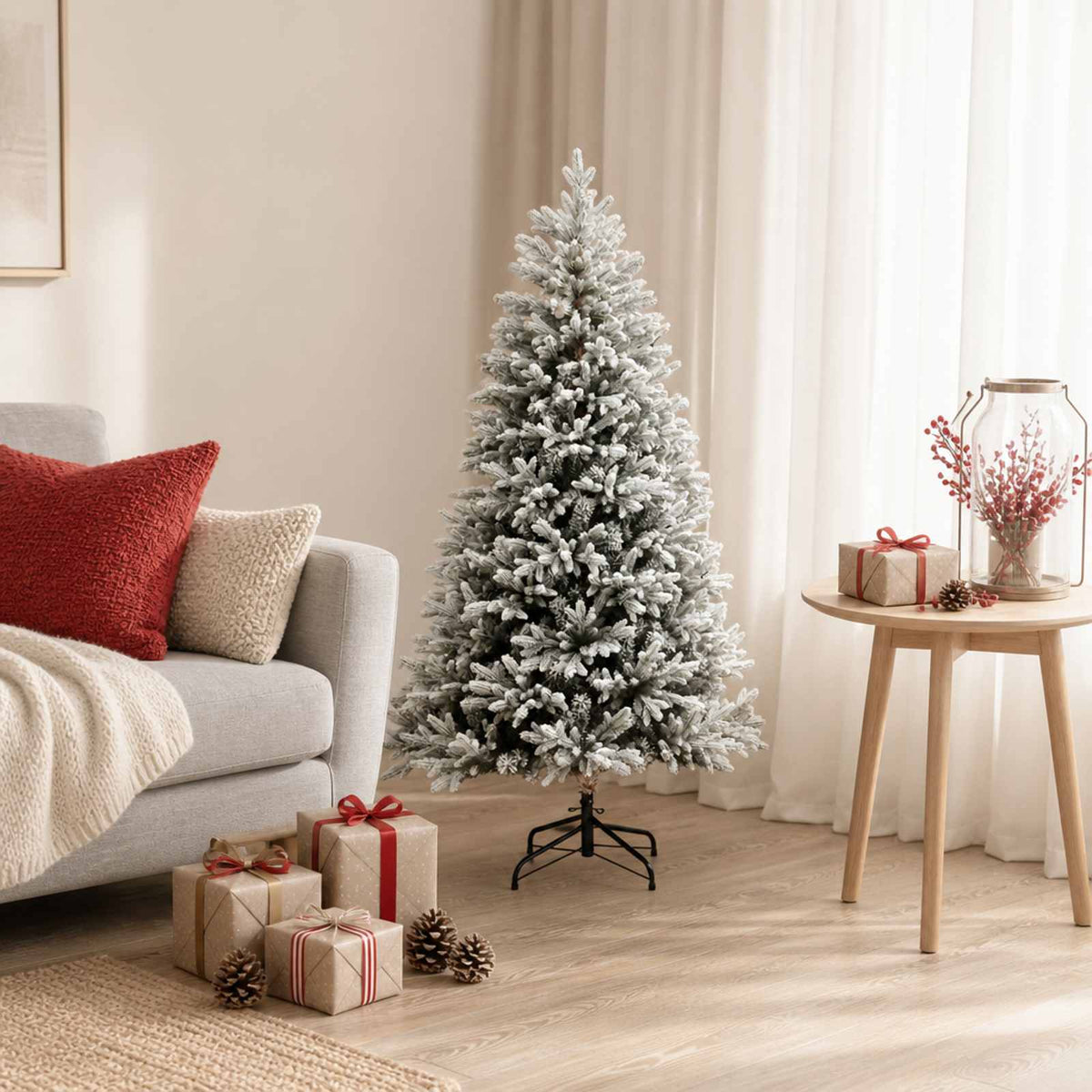 Umjetno božićno drvce s nogom 150 cm PVC i metal