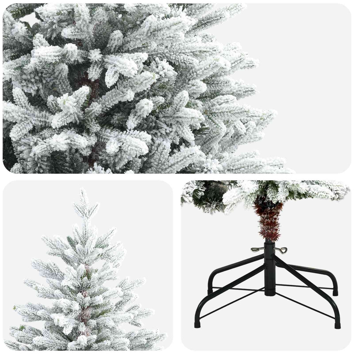 Umjetno božićno drvce s nogom 150 cm PVC i metal