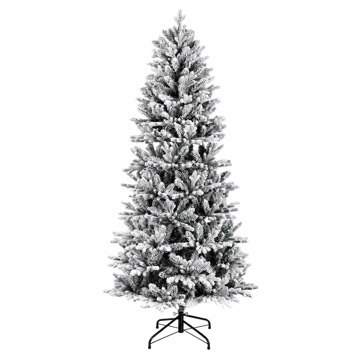 Umjetno božićno drvce s nogom 240 cm PVC i PE Zelena i bijela