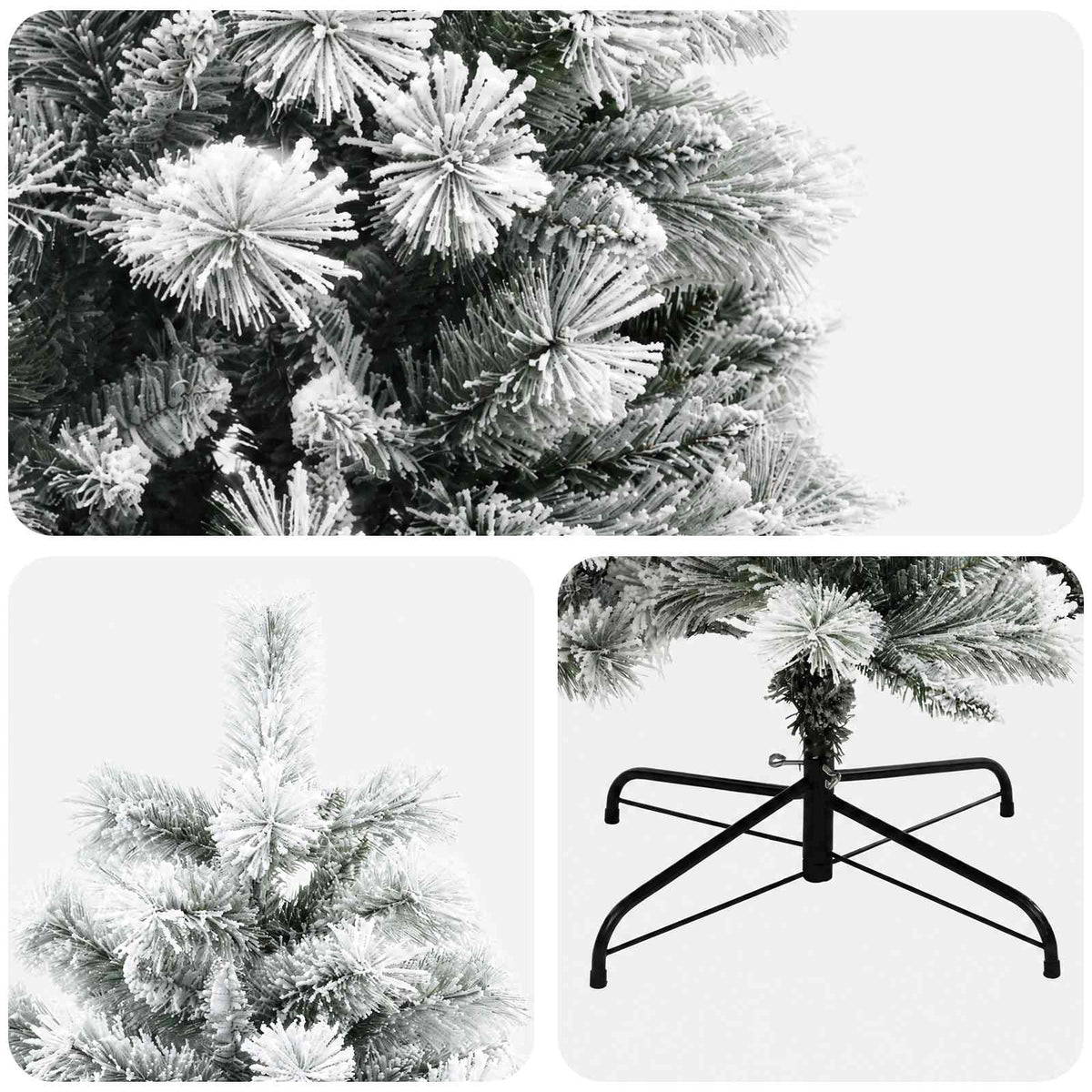 Umjetno božićno drvce s nogom 150 cm PVC i metal