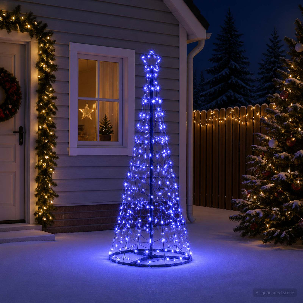LED spiralno božićno drvce s postoljem EKENAS