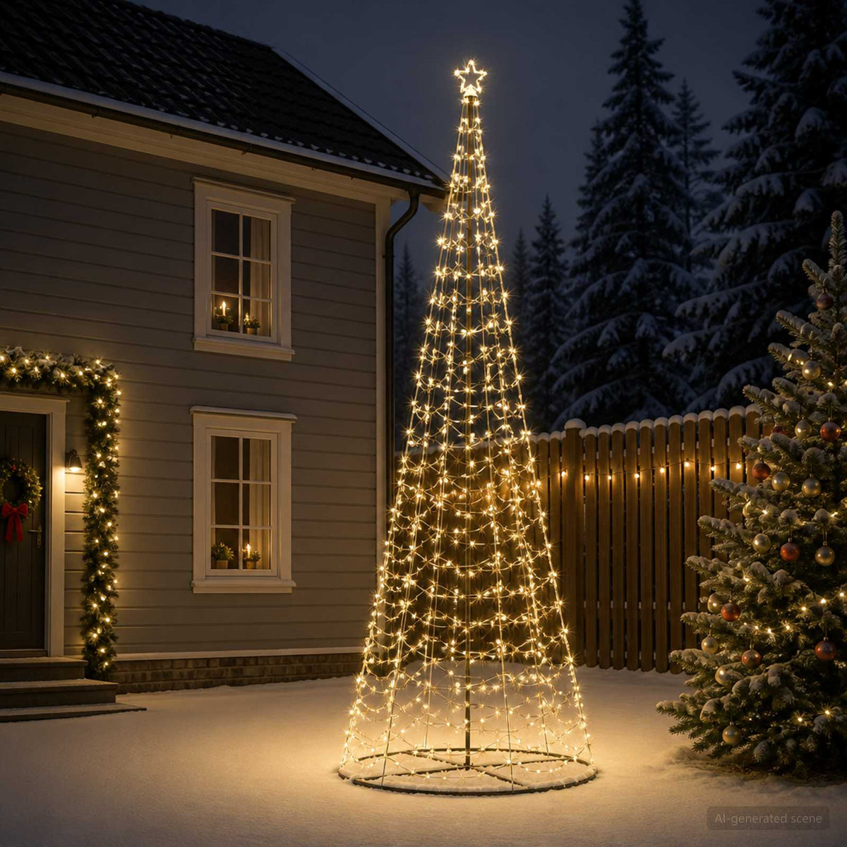 LED spiralno božićno drvce s postoljem EKENAS