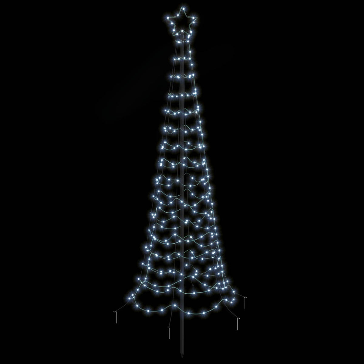 LED spiralno božićno drvce sa šiljkom EKENAS 180 cm