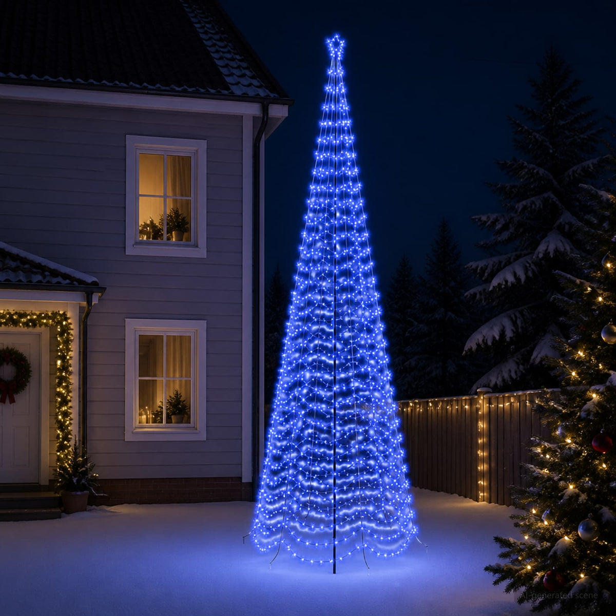 LED spiralno božićno drvce sa šiljkom EKENAS