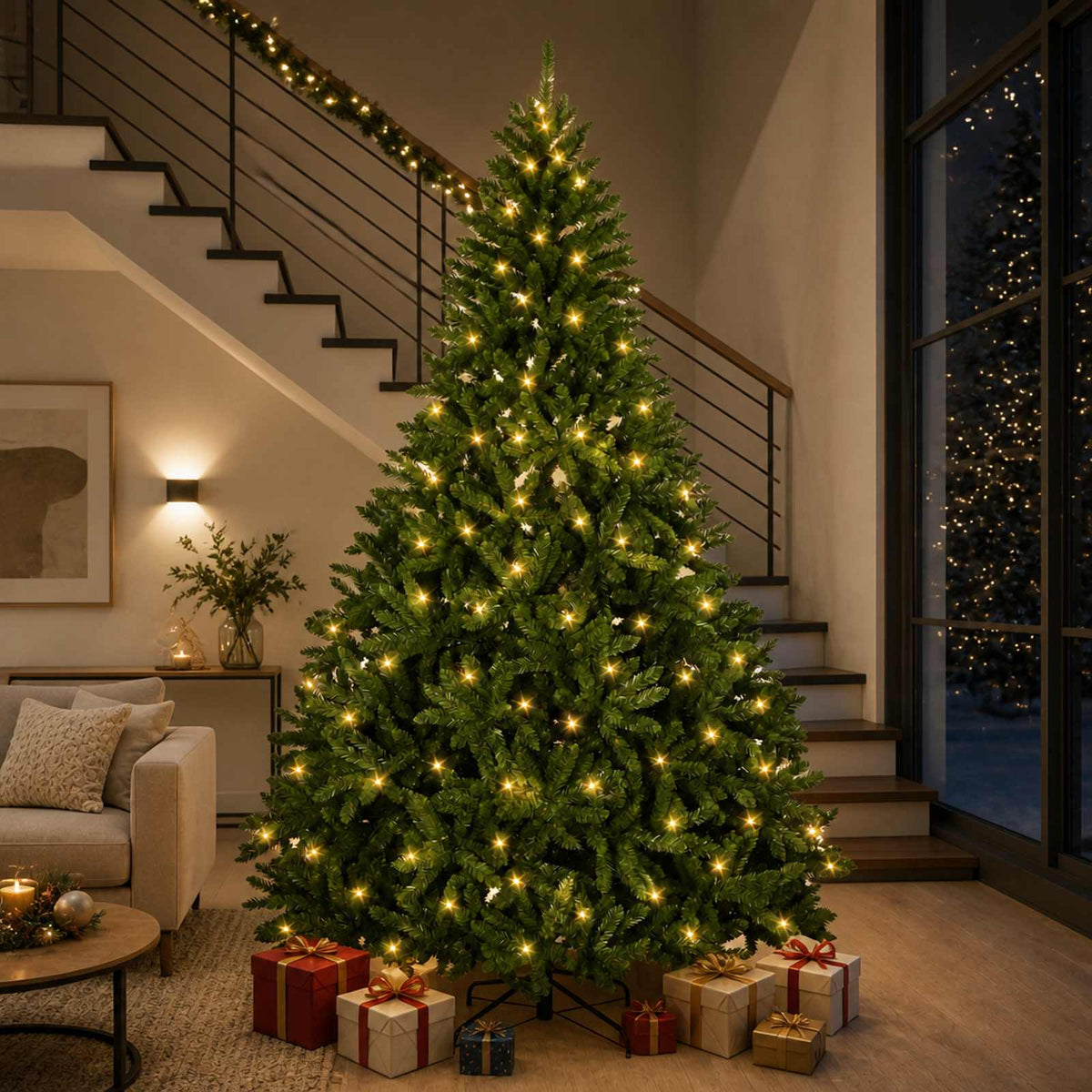 Umjetno božićno drvce s nogom 300 cm 1000 LED lampica
