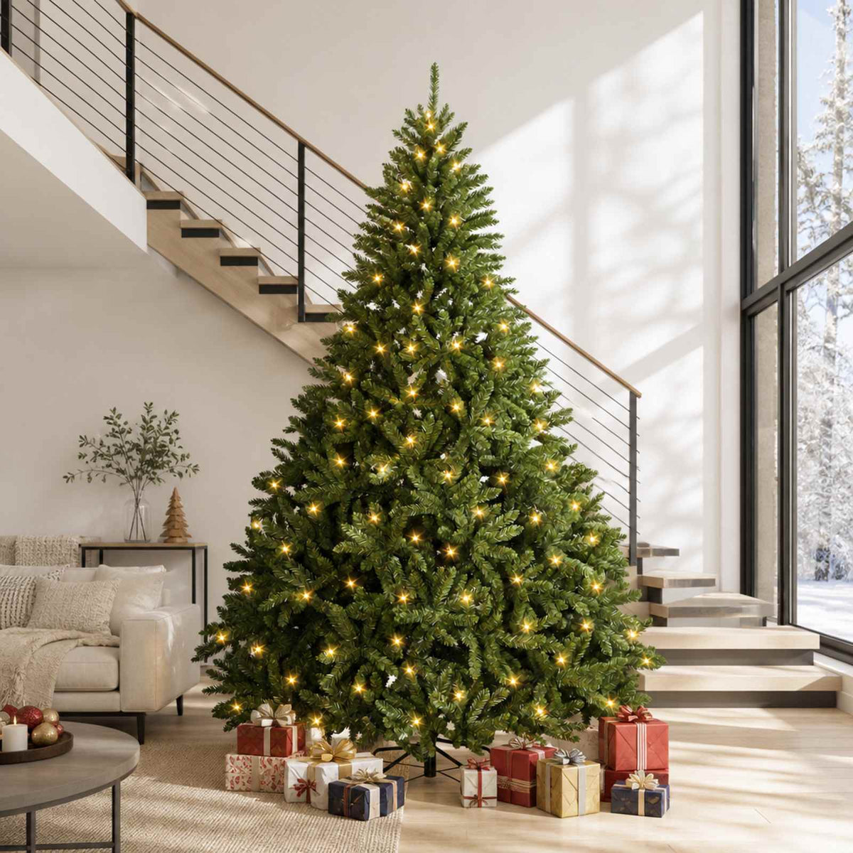 Umjetno božićno drvce s nogom 300 cm 1000 LED lampica