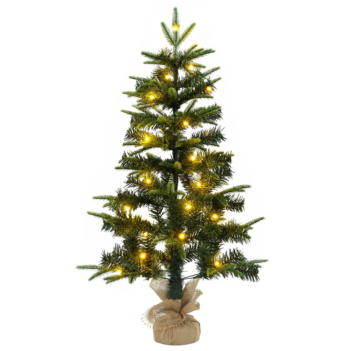 Mini božićno drvce 90 cm 175 LED lampica Topla bijela PVC i PE