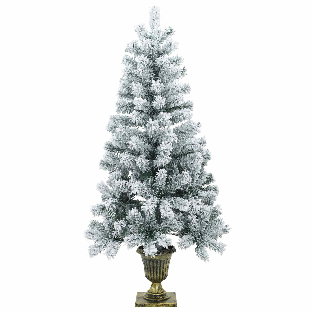 Zasnježeno mini božićno drvce 120 cm PVC Zelena i bijela
