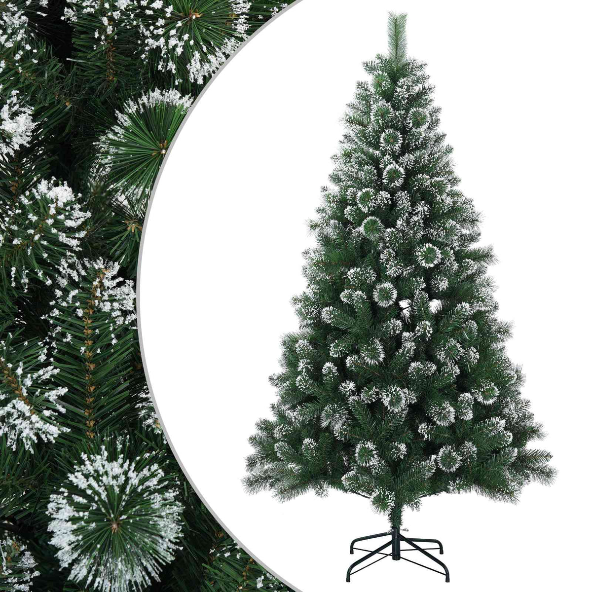 Umjetno božićno drvce 210 cm PVC i metal Zelena
