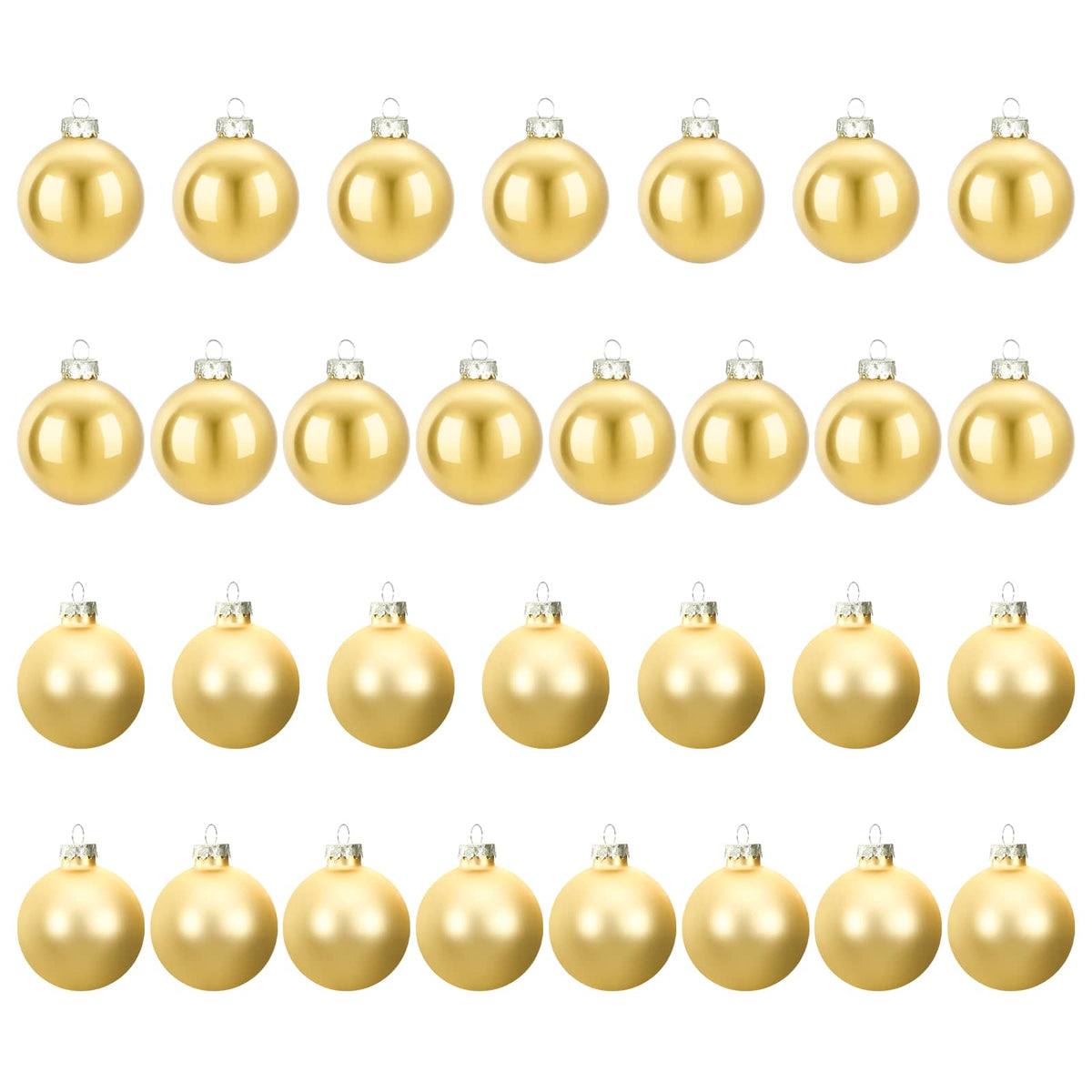 Set božićnih kuglica 30 kom. 6 cm Polistiren