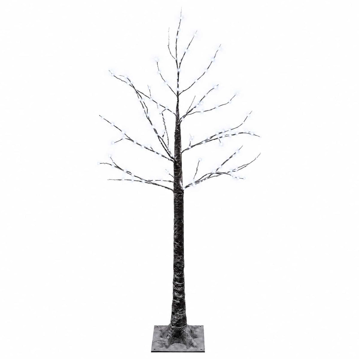 Snježno LED božićno drvce Smeđa 22 x 22 x 120 cm Plastika
