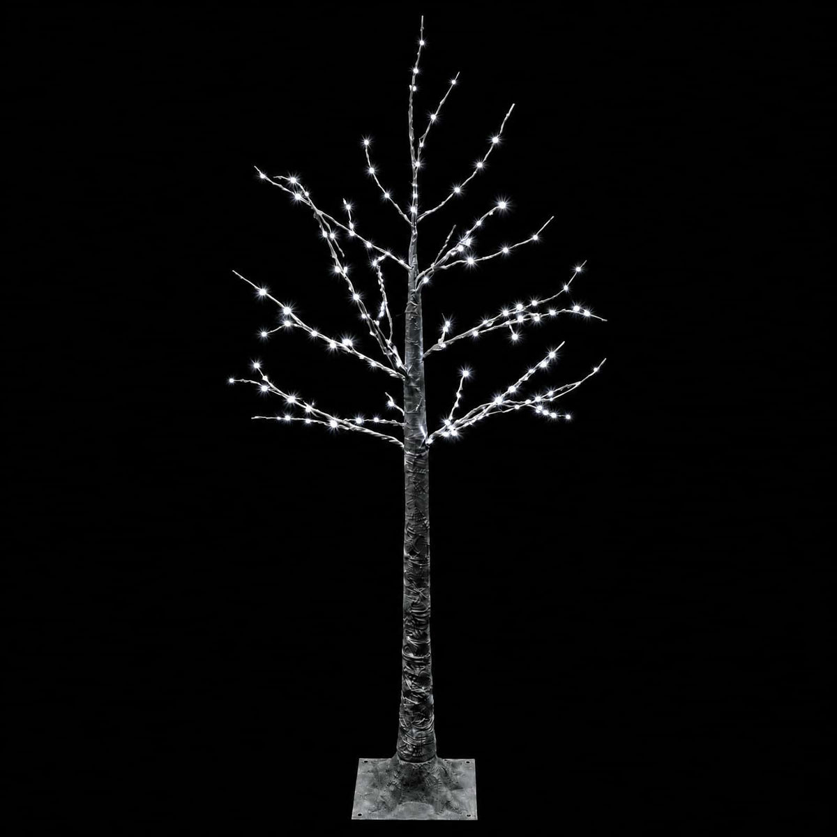 Snježno LED božićno drvce Smeđa 22 x 22 x 120 cm Plastika
