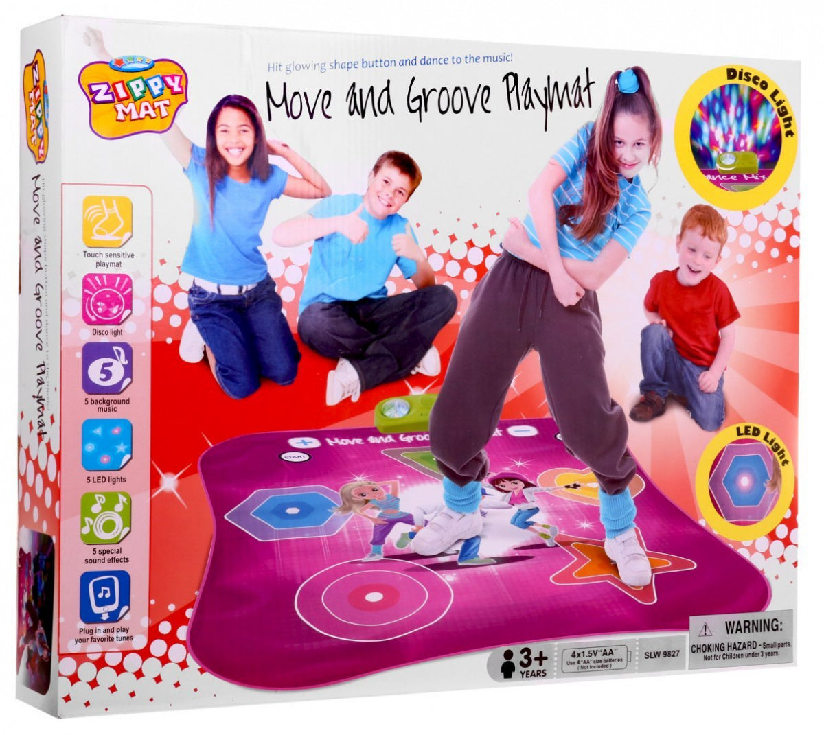 Podloga za plesanje Move and Groove - ljubičasta