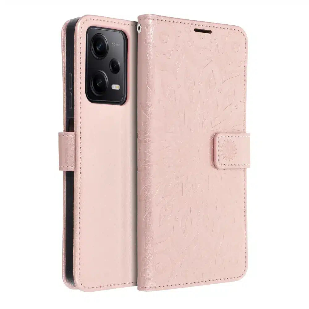 MEZZO Book case preklopna torbica za XIAOMI Redmi NOTE 12 PRO 5G – mandala rose gold