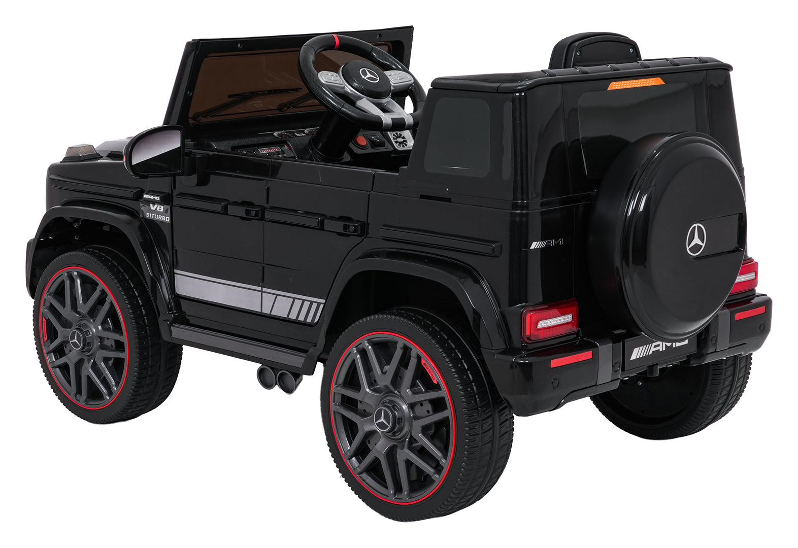 Licencirani auto na akumulator Mercedes G63 AMG LIFT - crni