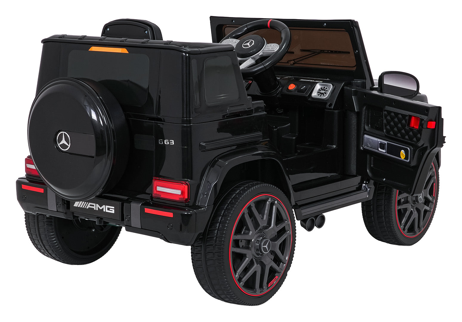 Licencirani auto na akumulator Mercedes G63 AMG LIFT - crni