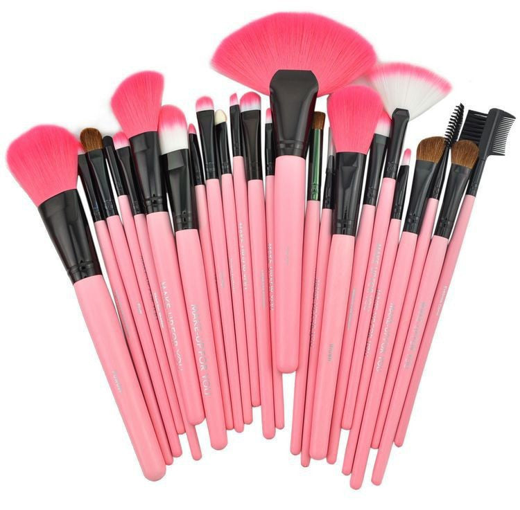 24-delni set kistova za šminkanje u roze boji