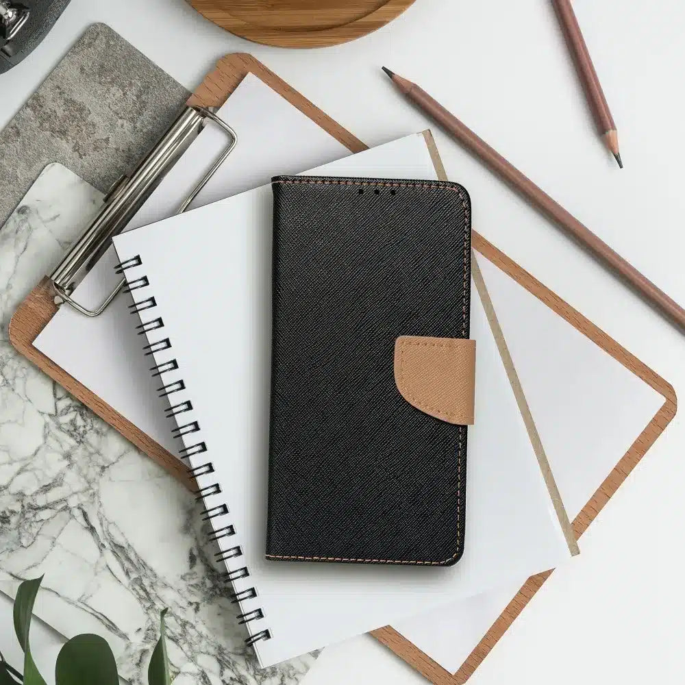 Fancy Book futrola za XIAOMI Redmi 13c / POCO C65 crna / zlatna