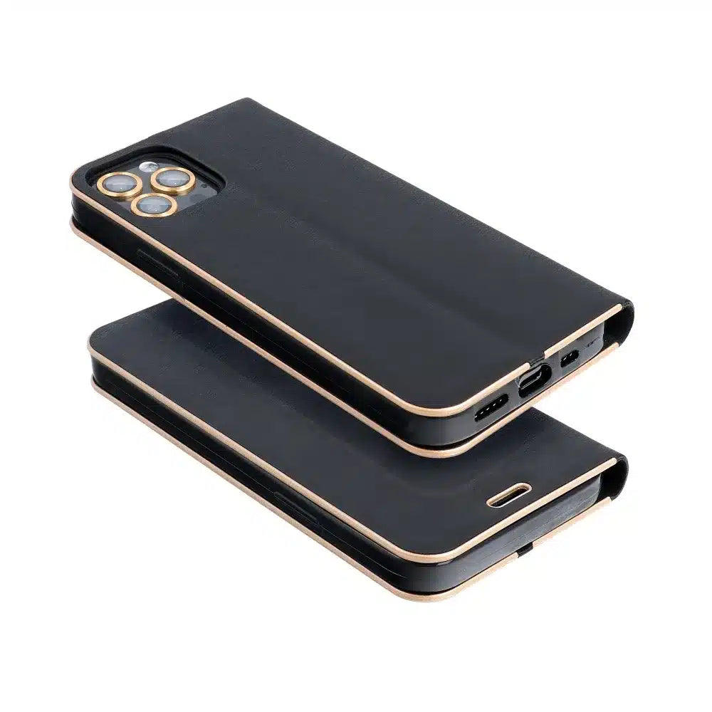 LUNA Book Gold futrola za XIAOMI Redmi NOTE 14 PRO 5G / 14 PRO PLUS 5G crna