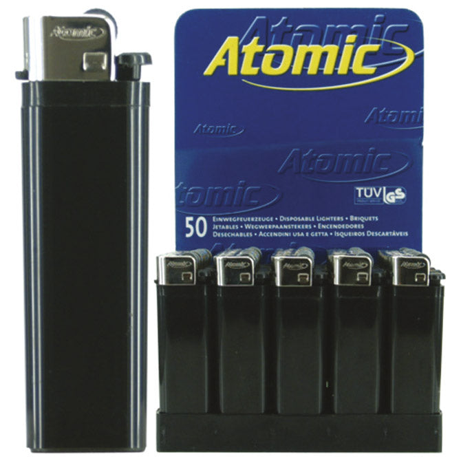 Upaljač jednokratni sjajni atomic reibrad trober 3937205 crni