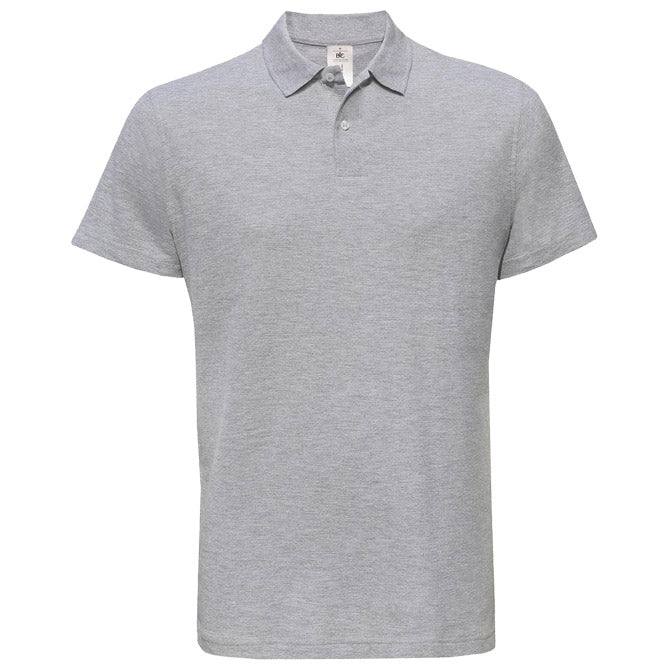 MAJICA KRATKI RUKAVI POLO B&C ID.001 180G SVIJETLO SIVA S