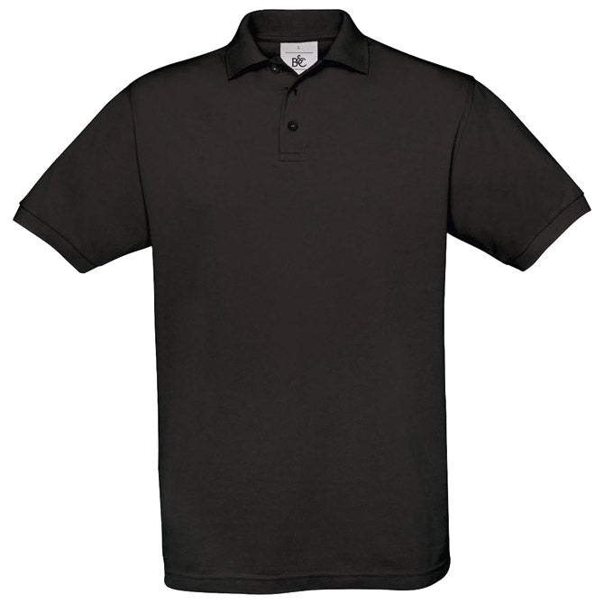 MAJICA KRATKI RUKAVI B&C SAFRAN POLO 180G CRNA S