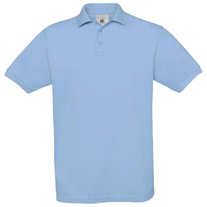 MAJICA KRATKI ROKAVI B&C SAFRAN POLO 180G NEBESNO MODRA 2XL-EOL!!
