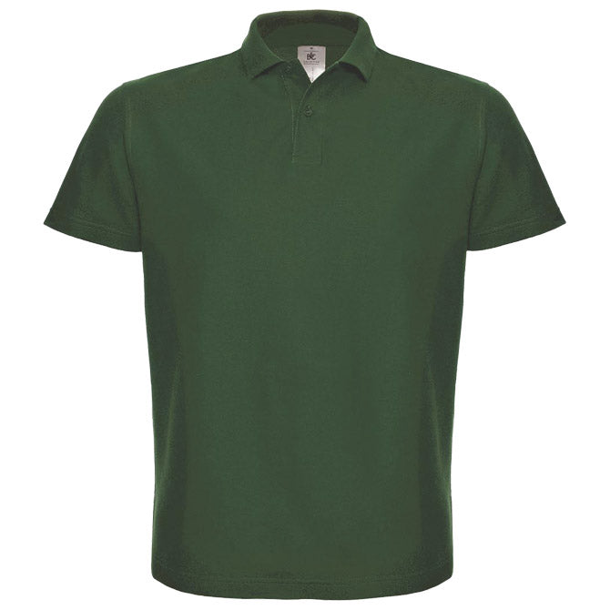 MAJICA KRATKI ROKAVI POLO B&C ID.001 180G TEMNO ZELENA 3XL