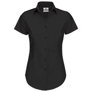 ŽENSKA SRAJCA KRATKI ROKAVI B&C BLACK TIE 135G ČRNA L-EOL!!