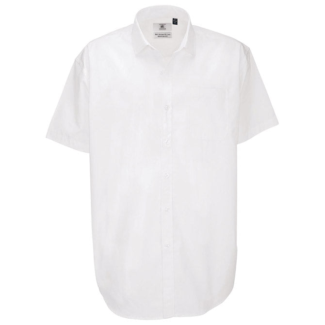 KOŠULJA MUŠKA KRATKI RUKAVI B&C HERITAGE 120G BIJELA 2XL
