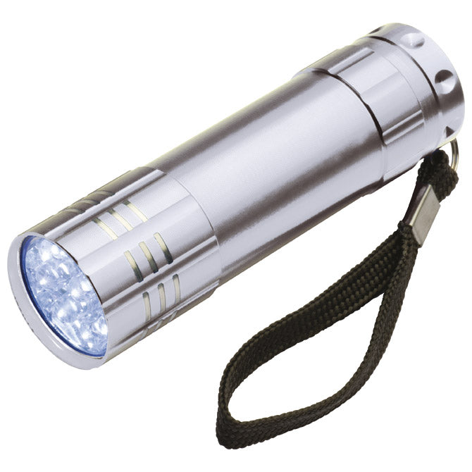 SVJETILJKA RUČNA  9 LED METALNA EASY 190407 SREBRNA