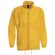 VJETROVKA S KAPULJAČOM ZIP UNISEX B&C SIROCCO ZLATNA ŽUTA S