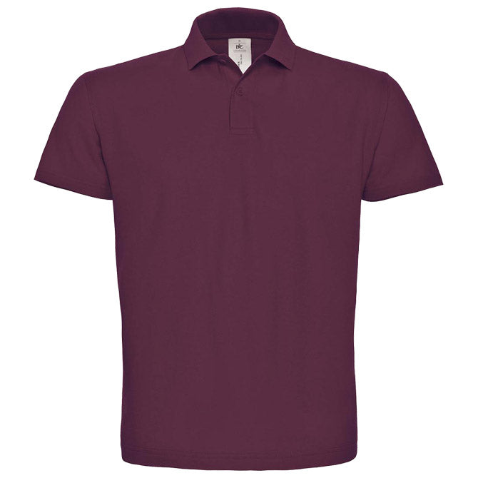 MAJICA KRATEK ROKAV POLO B&C ID.001 180G BORDO XL