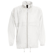 VJETROVKA S KAPULJAČOM ZIP UNISEX B&C SIROCCO BIJELA 2XL