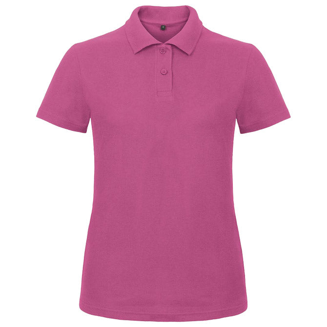 MAJICA S KRATKIMI ROKAVI POLO B&C ID.001/WOMEN 180G ROZA M