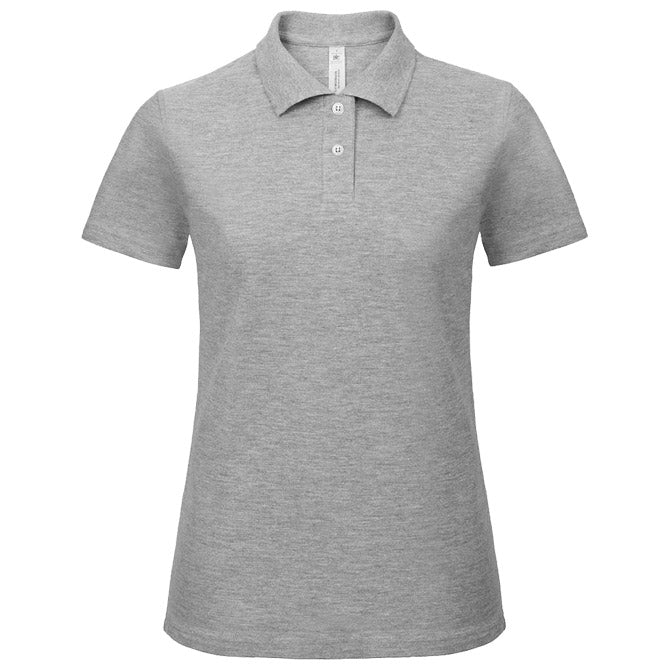 MAJICA KRATKI ROKAVI POLO B&C ID.001 / ŽENSKI 180G SVETLO SIVA XS